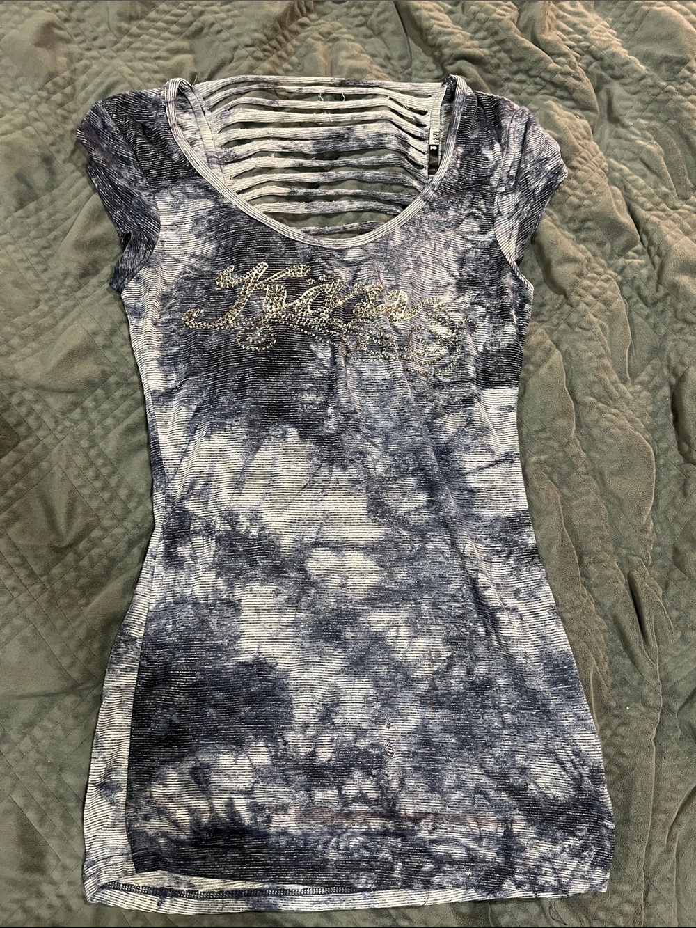 Karv y2k Tie-Dye With Cut out Back